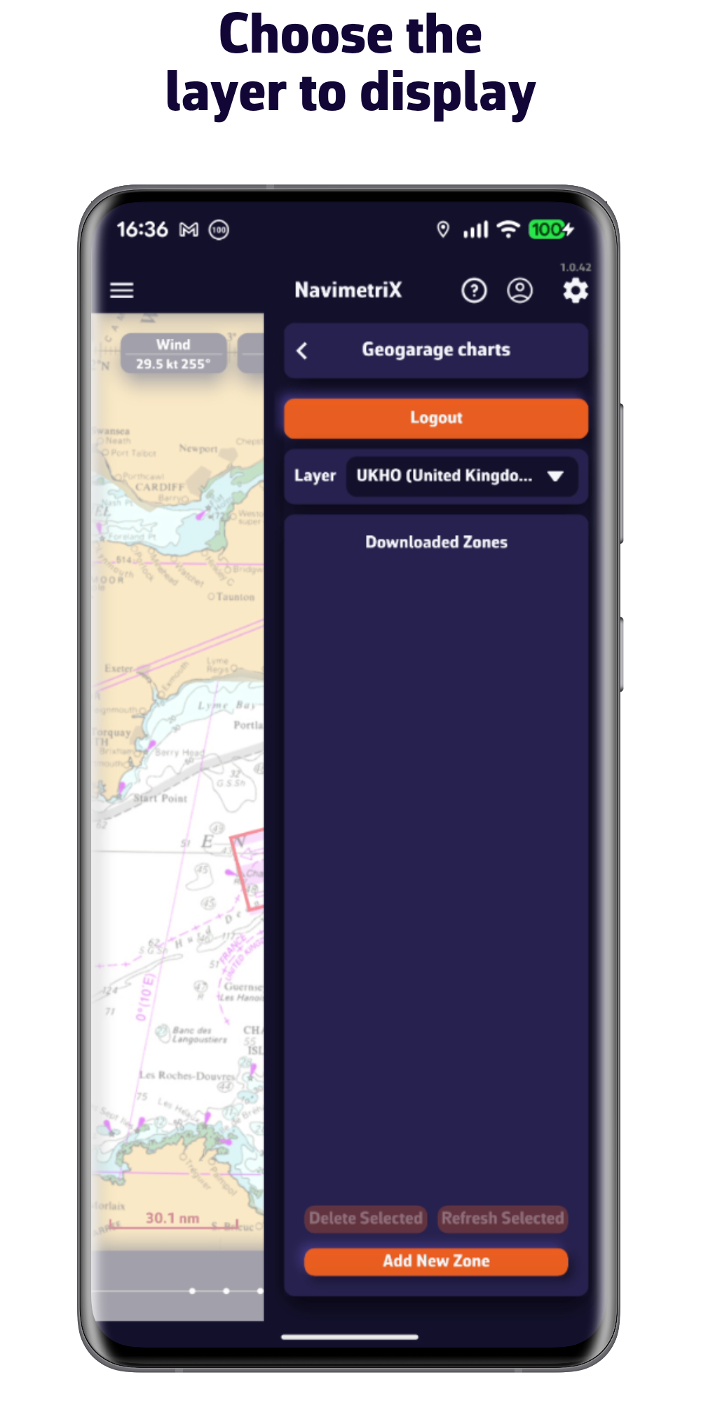 Choose the layer to display