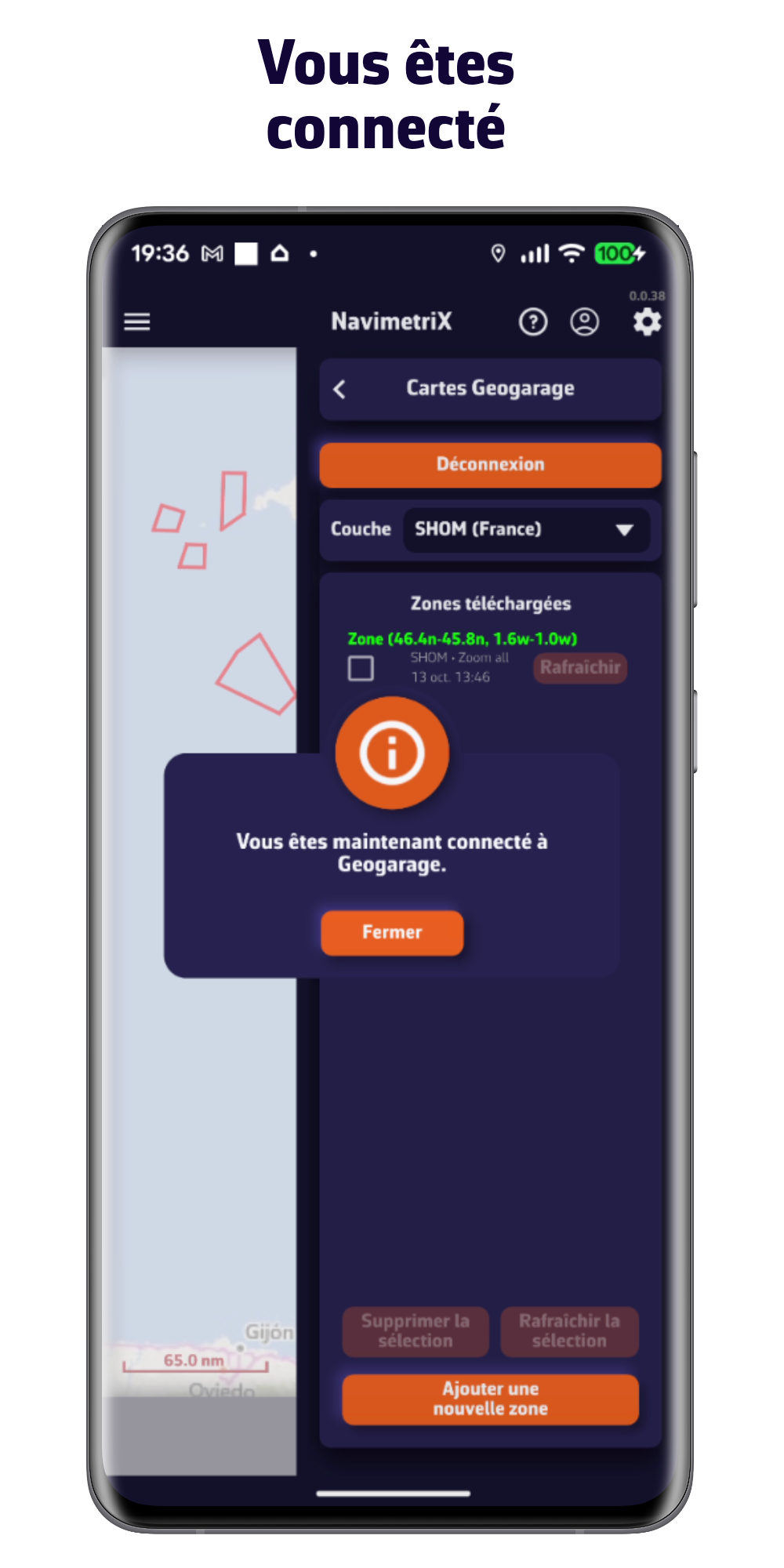 Vous êtes connecté
